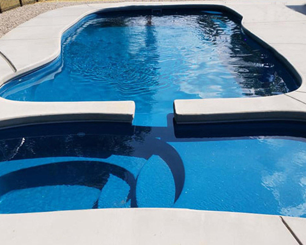Daydream fiberglass pool design for small backyards Hartford AL