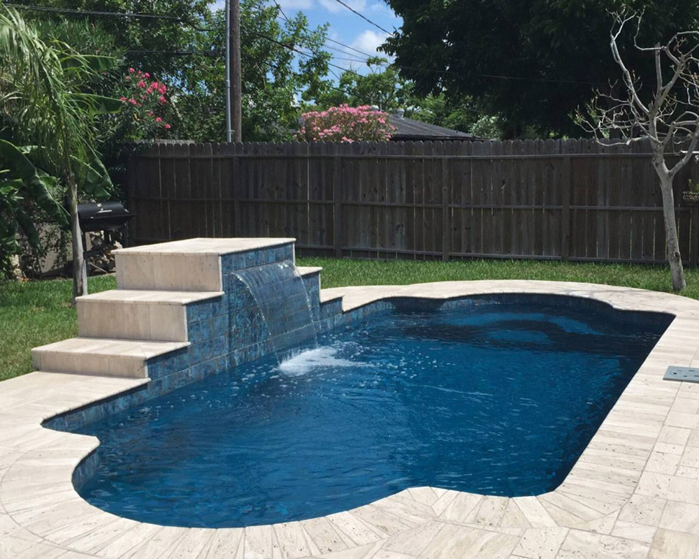 low-maintenance Milano fiberglass pool Daleville AL