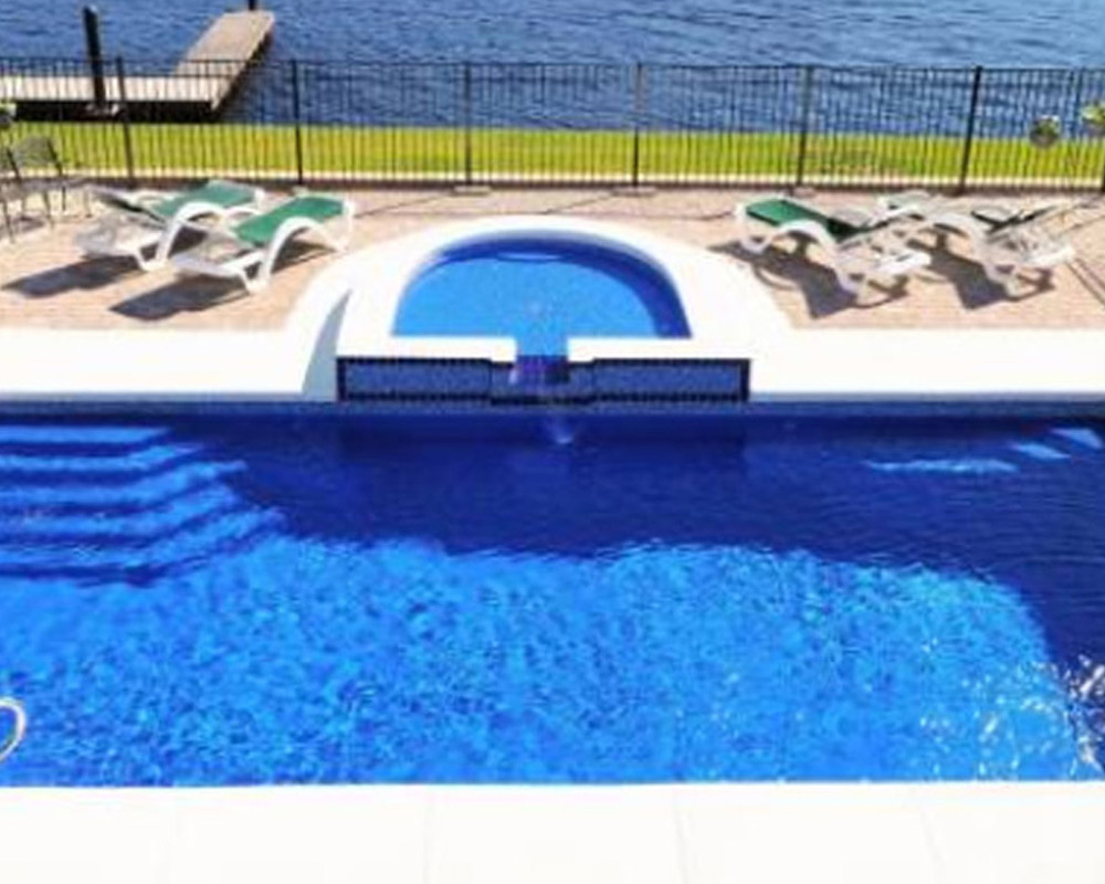 premium Whitsunday Deep backyard pool installation Newton AL