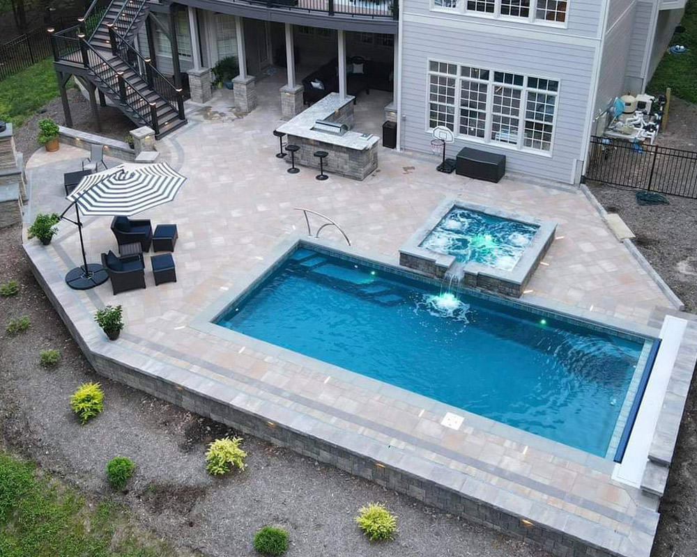 top-rated Outback Dundee Lounger fiberglass pool dealer Abbeville AL